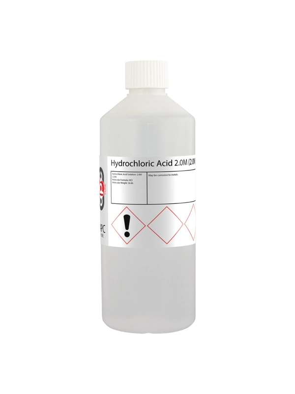 500ml Hydrochloric Acid 2.0M (2.0N) Solution