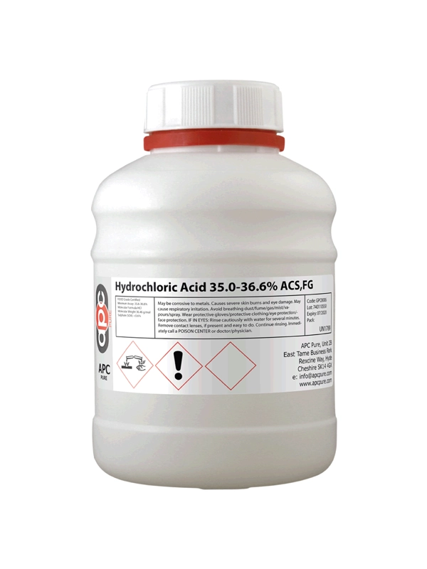500ml Hydrochloric Acid 35.0-36.6%