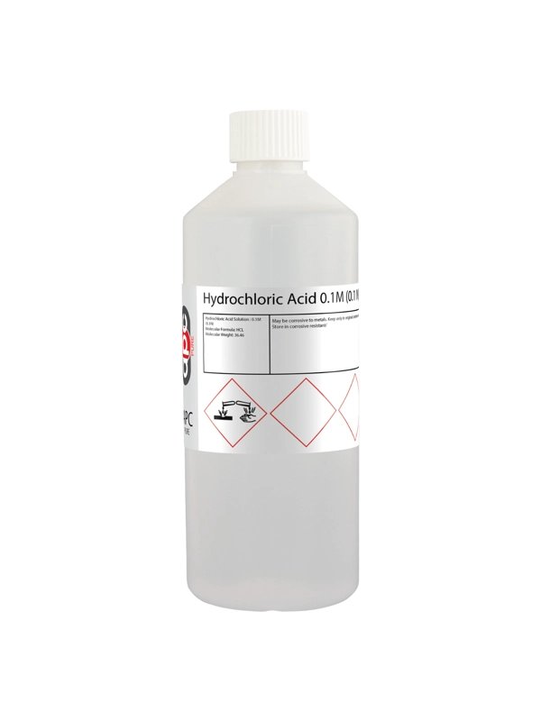 500ml Hydrochloric Acid 0.1M (0.1N) Solution