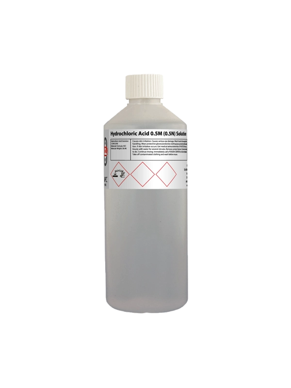 500ml Hydrochloric Acid 0.5M (0.5N) Solution