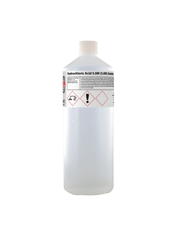 1L Hydrochloric Acid 5.0M (5.0N) Solution