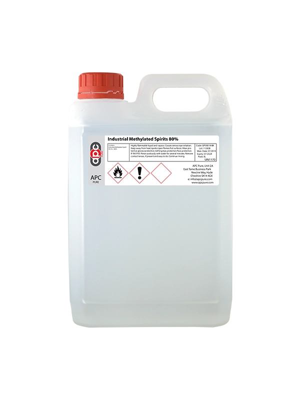 5L Industrial Methylated Spirits 80%