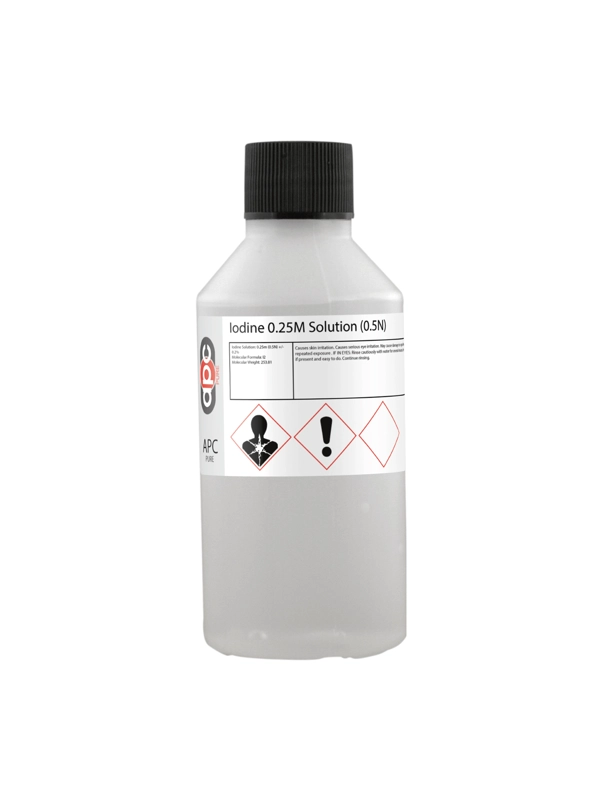 100ml Iodine 0.25M Solution (0.5N)