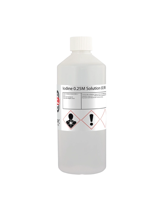 500ml Iodine 0.25M Solution (0.5N)