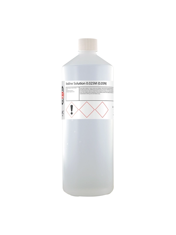 1L Iodine Solution 0.025M (0.05N)