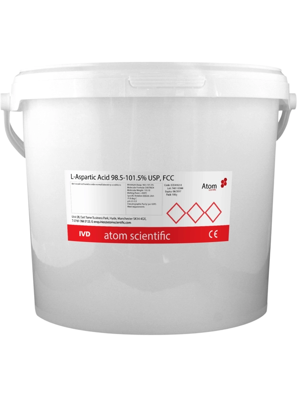 1kg L-Aspartic Acid 98.5-101.5% USP, FCC