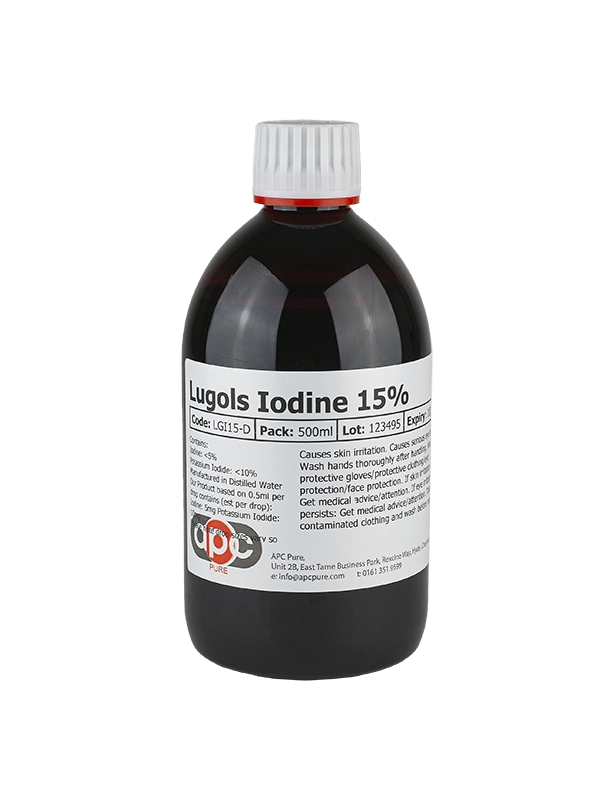 500ml Lugols Iodine 15% Solution