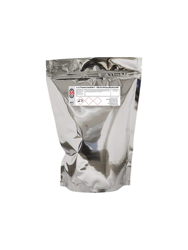 100g L (+) Tartaric Acid 99.7 – 100.5% Ph Eur,BP,ACS,USP – Letterbox Friendly Pouches