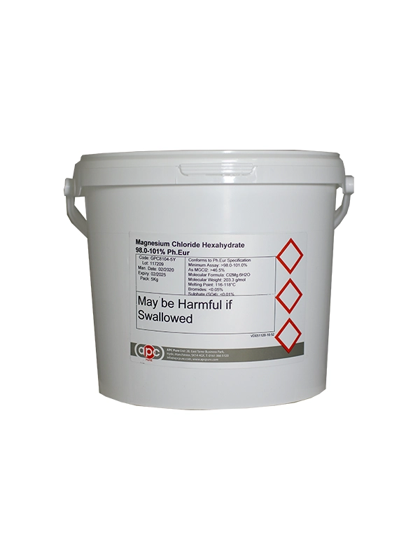 5kg Magnesium Chloride Hexahydrate 98.0-101% Ph.Eur