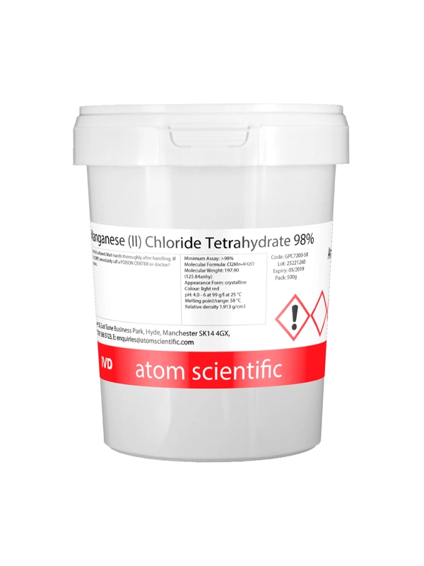 1kg Manganese (II) Chloride Tetrahydrate 98%