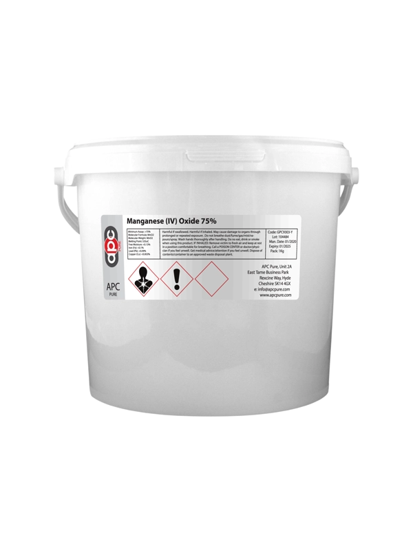 2.5kg Manganese (IV) Oxide 75%