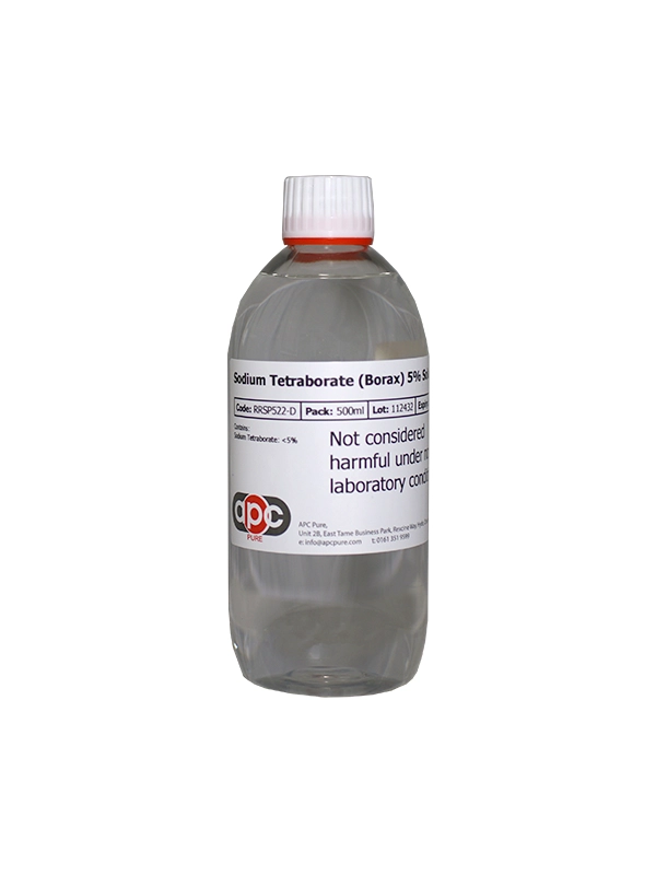 500ml Sodium Tetraborate (Borax) 5% Solution