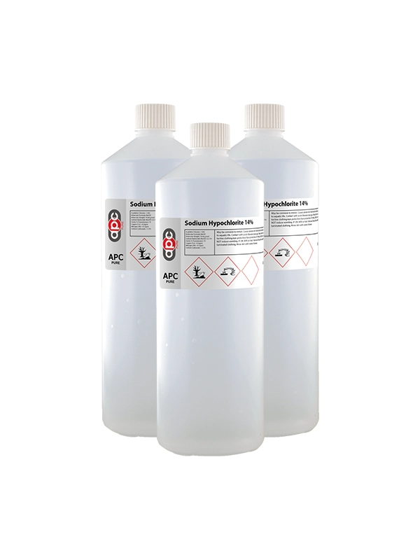 3X 1L Sodium Hypochlorite 14%