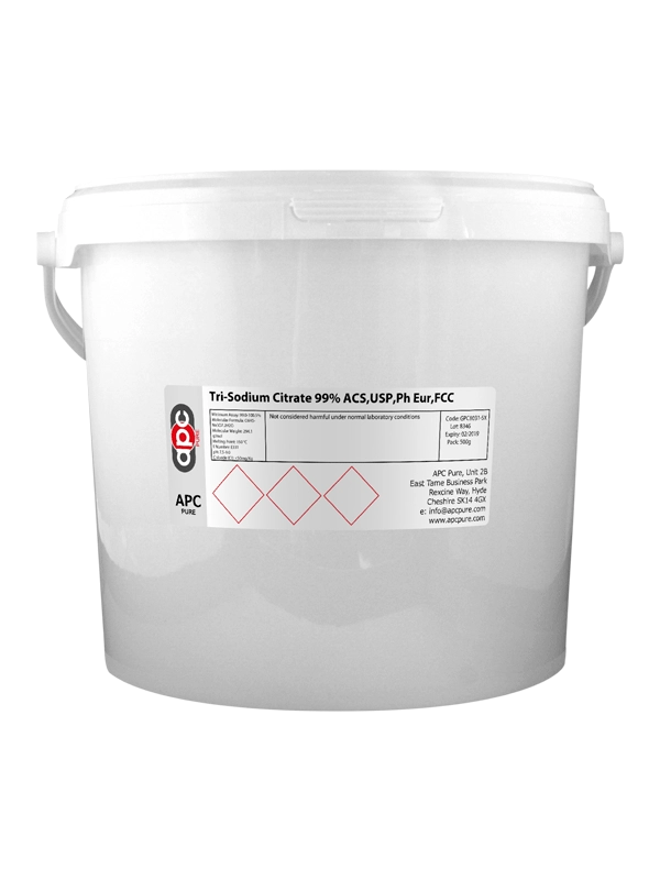 25kg Tri-Sodium Citrate 99% ACS,USP,Ph Eur,FCC
