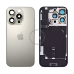 Original iPhone 16 Pro Max Back Glass With Steel Plate Wireless Flex & Flashlight Flex