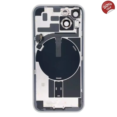 Original iPhone 14 Plus Glass Battery Back Cover with Flash Bracket + Wireless Charging Module
