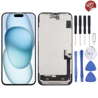 Soft OLED Display for Apple iPhone 15 Plus - (display glass combo folder)