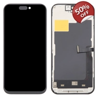 FHD Premium LCD Display for Apple iPhone 15 Pro - (display glass combo folder)