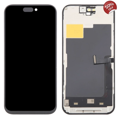 FHD Premium LCD Display for Apple iPhone 15 Pro - (display glass combo folder)