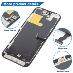 FHD Premium LCD Display for Apple iPhone 14 Pro - (display glass combo folder)