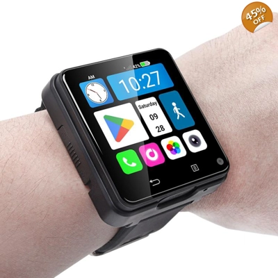 S999 4G+ Smart Watch, LED Screen 2.88 inch Android 9.0 4GB 64GB(Black)