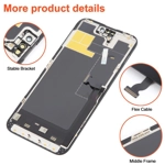 Soft OLED Display for Apple iPhone 14 Pro Max - (display glass combo folder)