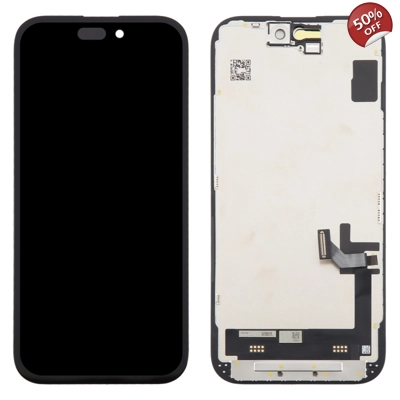 FHD Premium LCD Display for Apple iPhone 15 - (display glass combo folder)