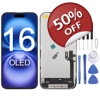 Soft OLED Display for Apple iPhone 16 - (display glass combo folder)
