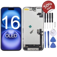 Soft OLED Display for Apple iPhone 16 - (display glass combo folder)