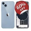 Original iPhone 14 Plus Glass Battery Back Cover with Flash Bracket + Wireless Charging Module