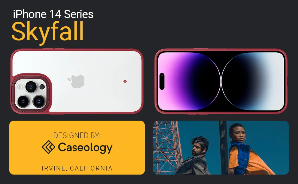 CASEOLOGY by Spigen Skyfall Back Cover Case Compatible for iPhone 14 Pro Max (TPU and Polycarbonate)