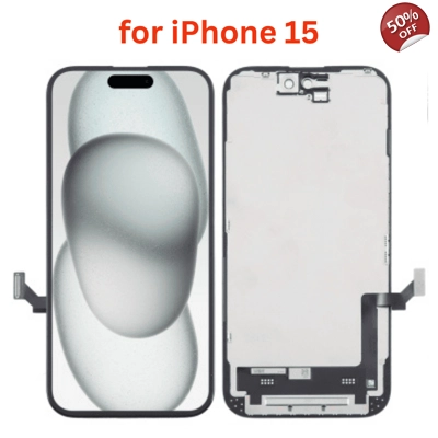 Soft OLED Display for Apple iPhone 15 - (display glass combo folder)