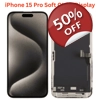 Soft OLED Display for Apple iPhone 15 Pro - (display glass combo folder)