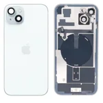 Original iPhone 15 Plus Glass Battery Back Cover with Flash Bracket + Wireless Charging Module