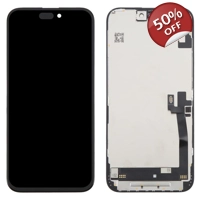 Soft OLED Display for Apple iPhone 16 Plus - (display glass combo folder)