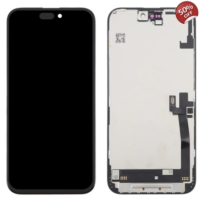 Soft OLED Display for Apple iPhone 16 Plus - (display glass combo folder)