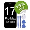 Soft OLED Display for Apple iPhone 17 Pro Max - (display glass combo folder)