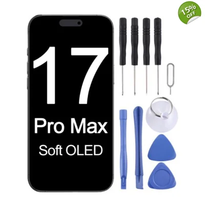 Soft OLED Display for Apple iPhone 17 Pro Max - (display glass combo folder)