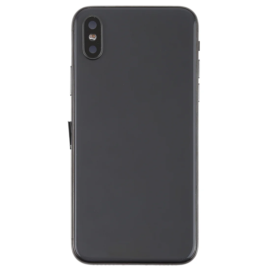 Original Full Body Housing for iPhone X (with Side Keys & Speaker Ringer Buzzer & Motor & Camera Lens & Card Tray & Power Button + Volume Button + Charging Port + Signal Flex Cable & Wireless Charging Module) by Appleproductsfix.com