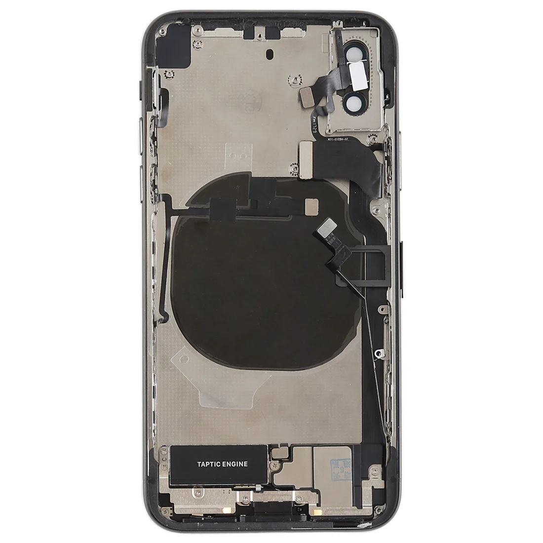 Original Full Body Housing for iPhone X (with Side Keys & Speaker Ringer Buzzer & Motor & Camera Lens & Card Tray & Power Button + Volume Button + Charging Port + Signal Flex Cable & Wireless Charging Module) by Appleproductsfix.com
