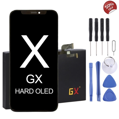 GX OLED Screen for Apple iPhone X Display Glass Combo Folder