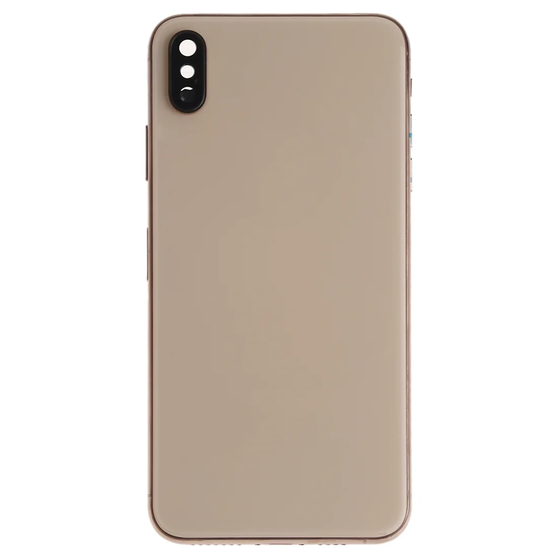 Original Full Body Housing for iPhone XS Max (with Side Keys & Speaker Ringer Buzzer & Motor & Camera Lens & Card Tray & Power Button + Volume Button + Charging Port + Signal Flex Cable & Wireless Charging Module) by Appleproductsfix.com