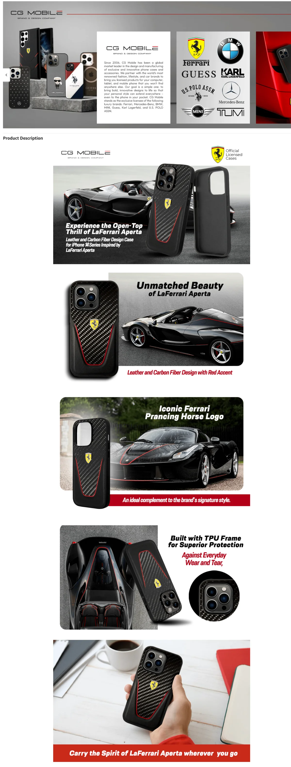iPhone 14 Pro Max Ferrari Case