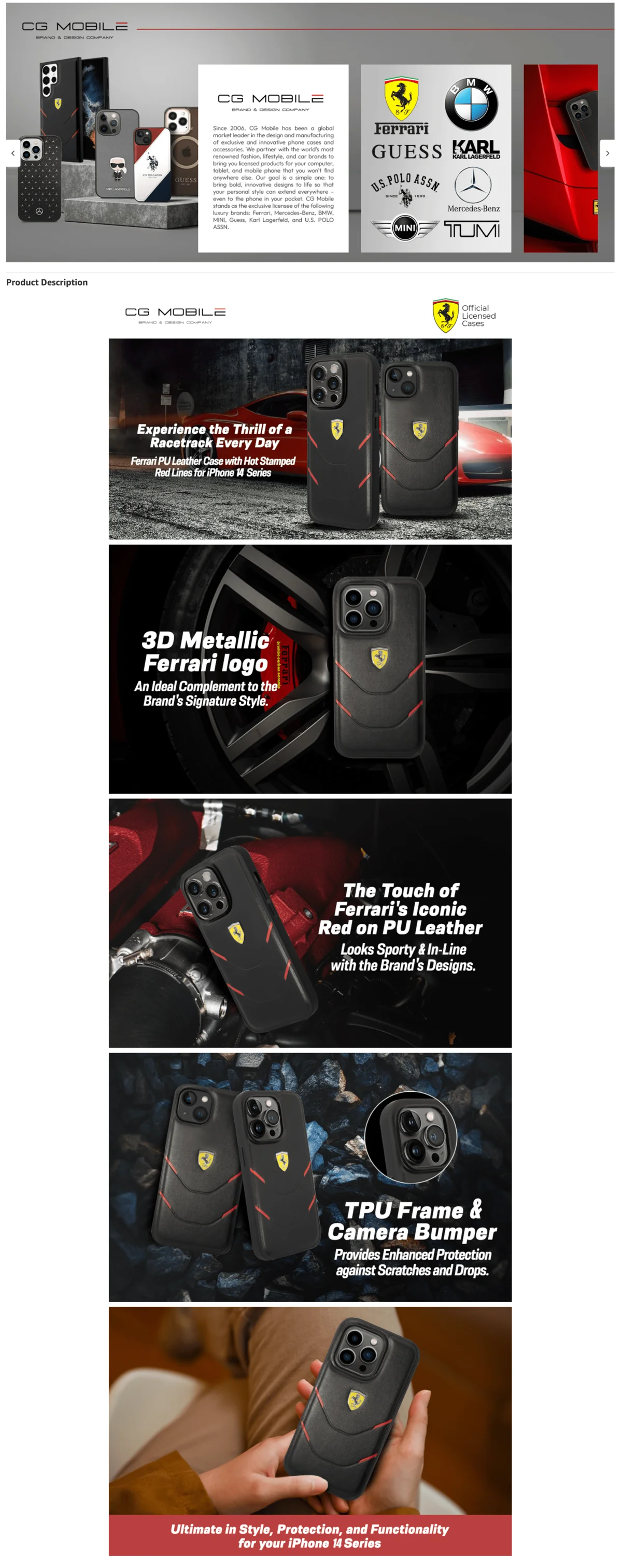 iPhone 14 Pro Max Ferrari Case