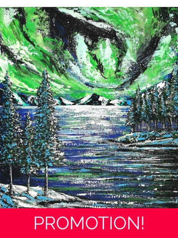 Northern Landscape, Original Acrylic Painting