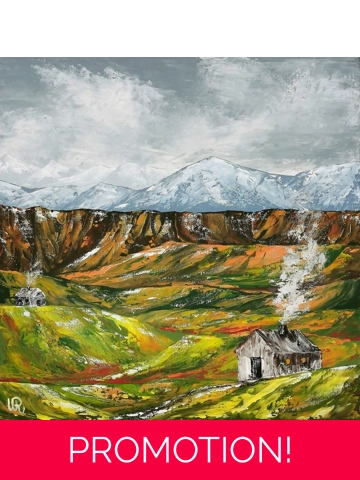 Winter Is Coming, Original Acrylic Painting