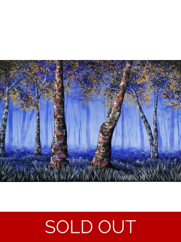 Misty Forest, Original Acrylic Painting