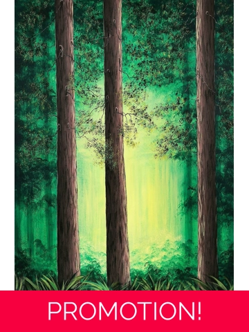 Magical In The Woods, Original Acrylic Painting