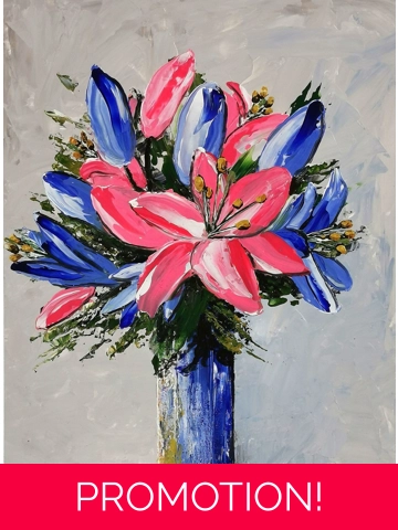 Lillies In A Vase, Orig..