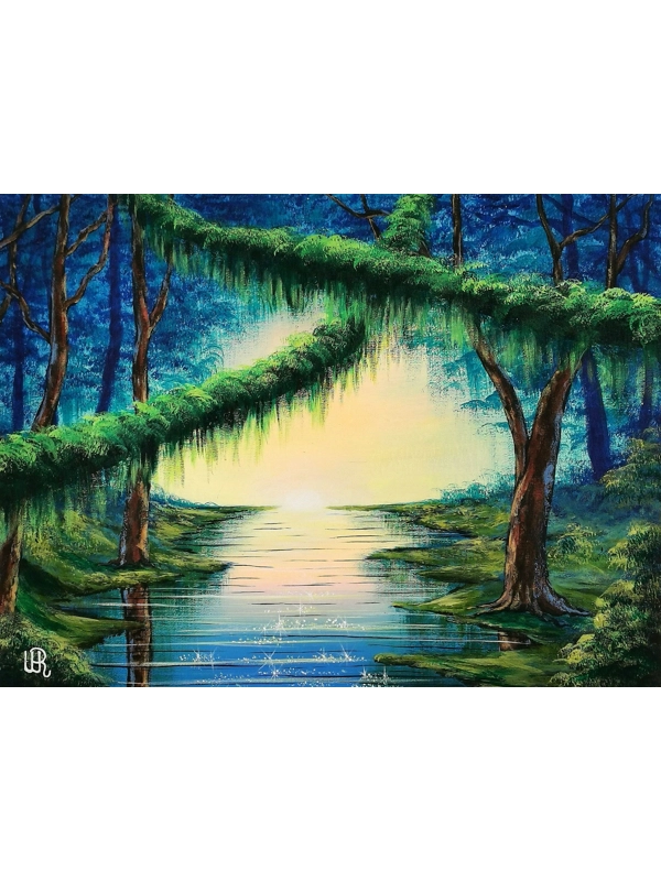 Quiet Place, Original Acrylic Painting